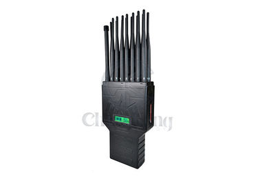Antenne tenute in mano dell'emittente di disturbo 16 del segnale del telefono cellulare 5G che bloccano Lojack WIFI GPS 3G 4GLTE