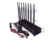 3G regolabile 4G dispositivo senza fili dell'emittente di disturbo del segnale dell'emittente di disturbo di 5 gigahertz con 8 antenne