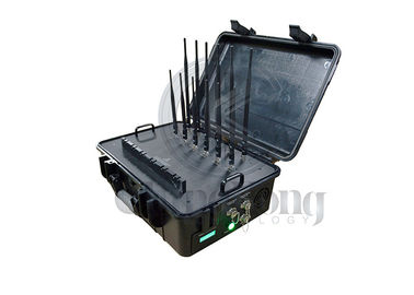 Bande tenute in mano dell'emittente di disturbo 12 del segnale di alto potere della valigia per 2G/3G/4G LOJACK GPS WiFi